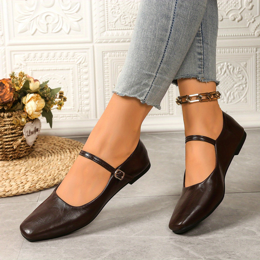 Retro Mary Jane Flats