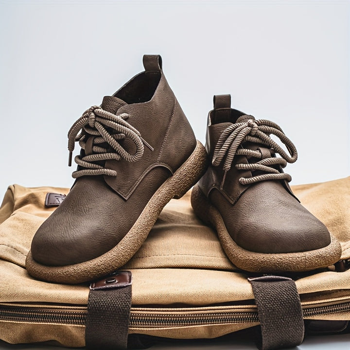 Retro Chunky Platform Work Shoes