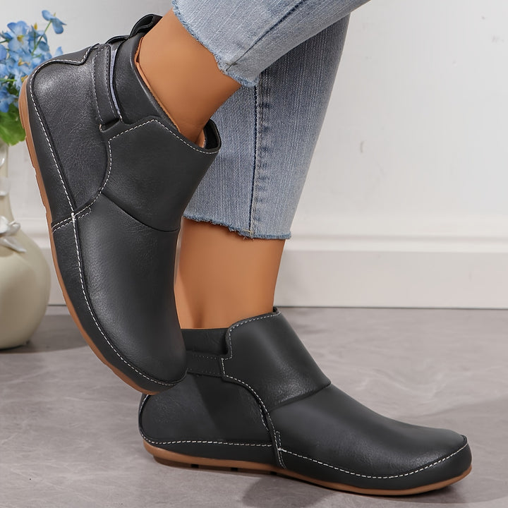 Soft Sole Platform Slip on Casual Boots