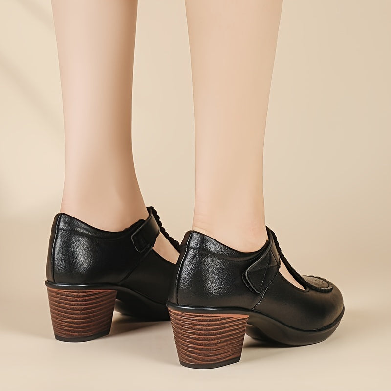 Chunky Heel Dress Shoes