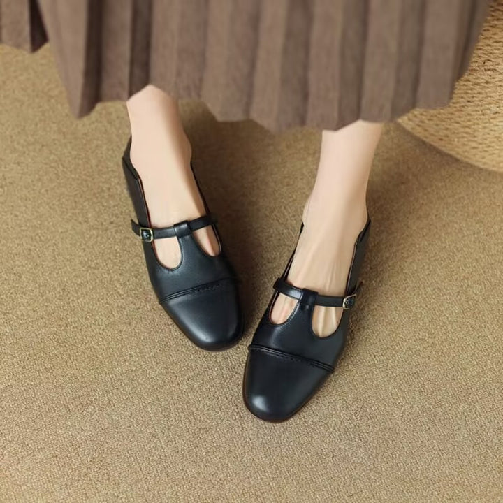 Buckle Flat Shoes