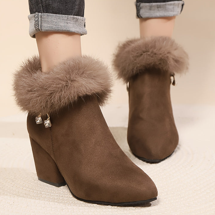 Women's Short Boots with Pointed Toes