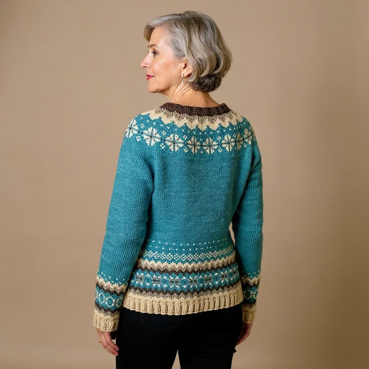 Retro Icelandic Cardigan