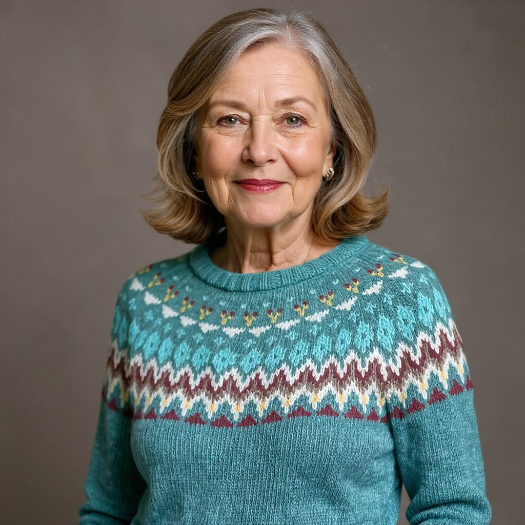 Boho Light Blue Jumper