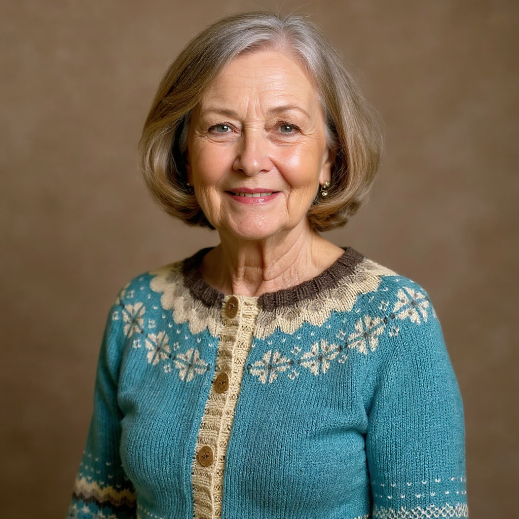 Retro Icelandic Cardigan