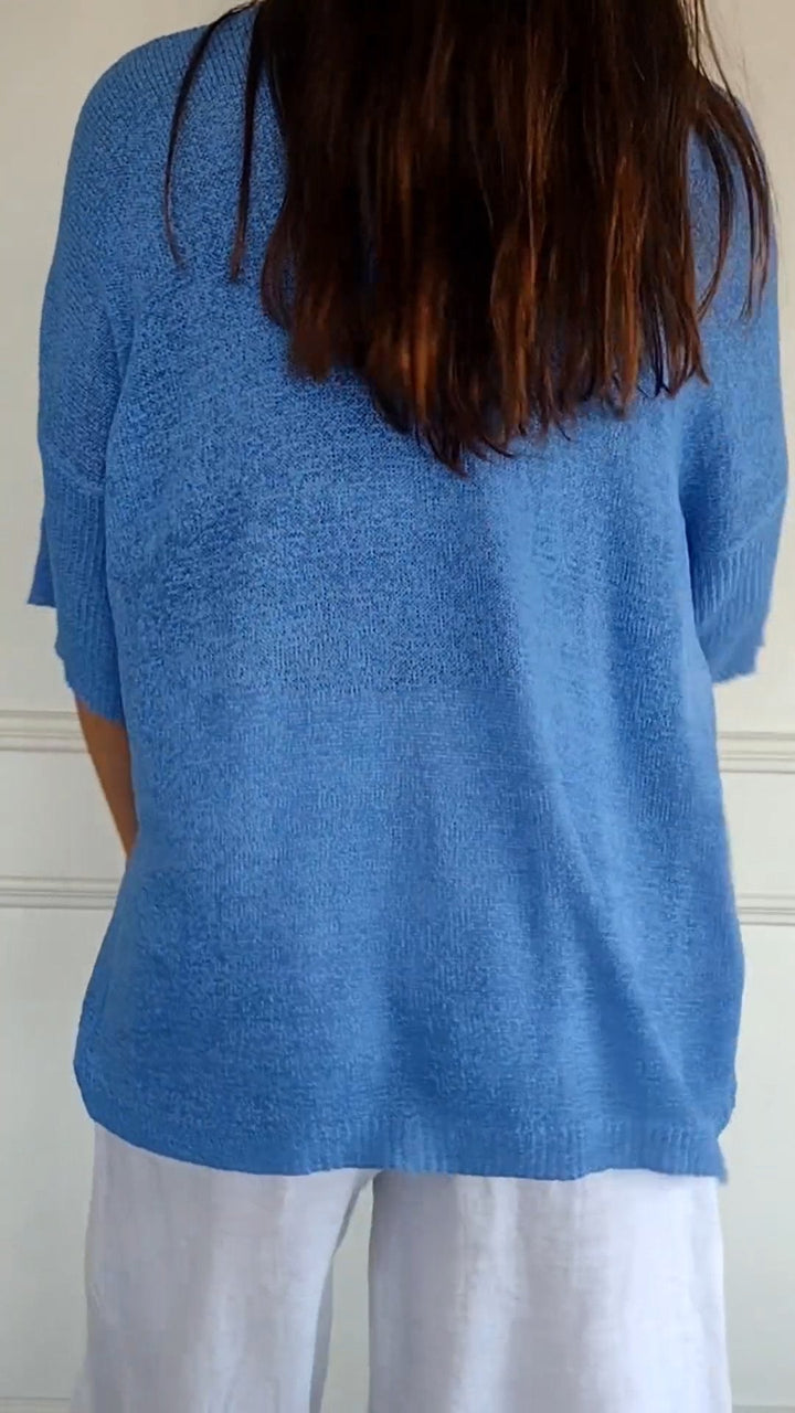 V-neck Long Sleeve Top