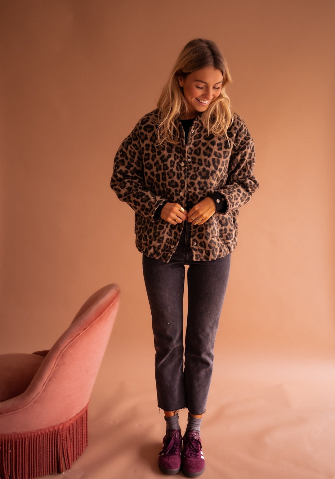 Leopard Design Cozy Jacket