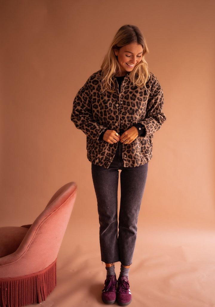 Leopard Design Cozy Jacket