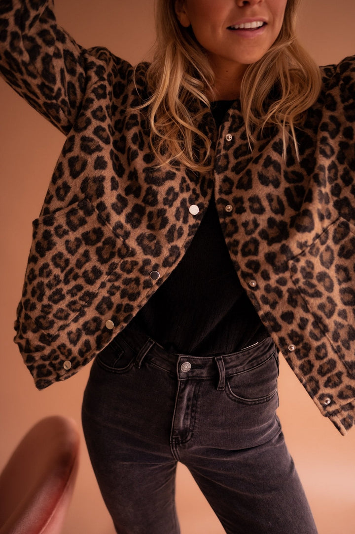 Leopard Design Cozy Jacket