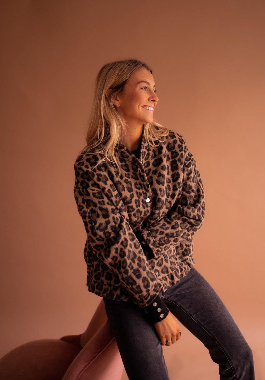 Leopard Design Cozy Jacket