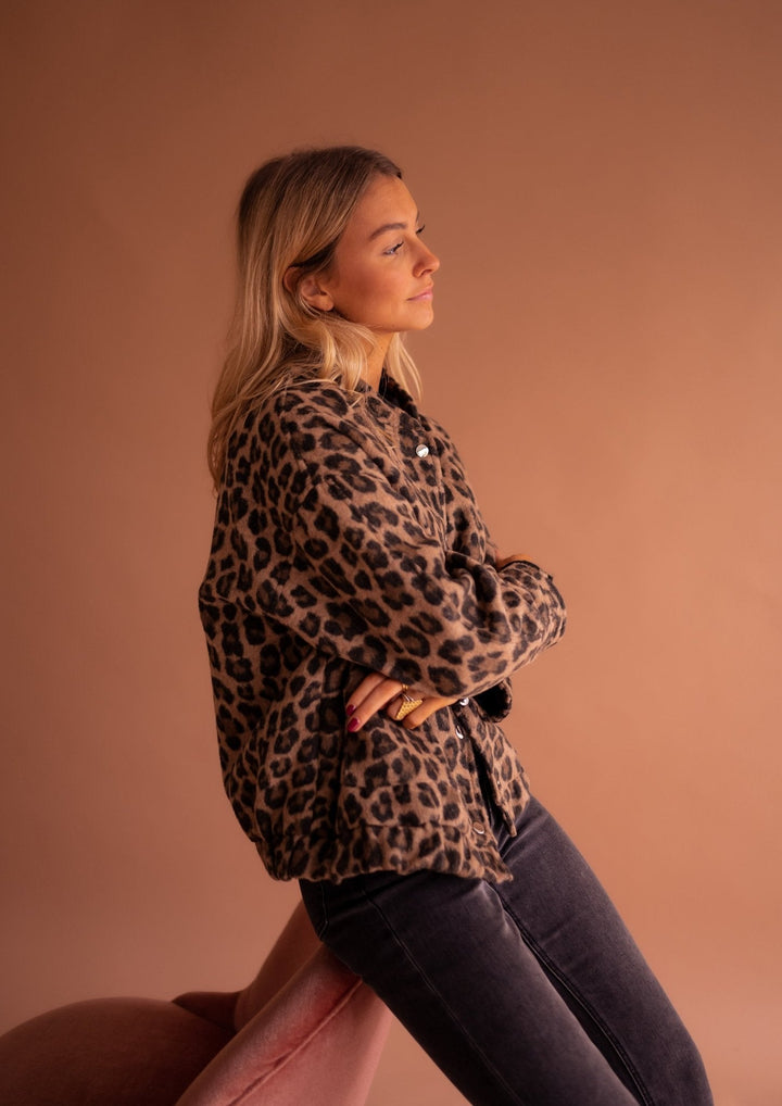 Leopard Design Cozy Jacket