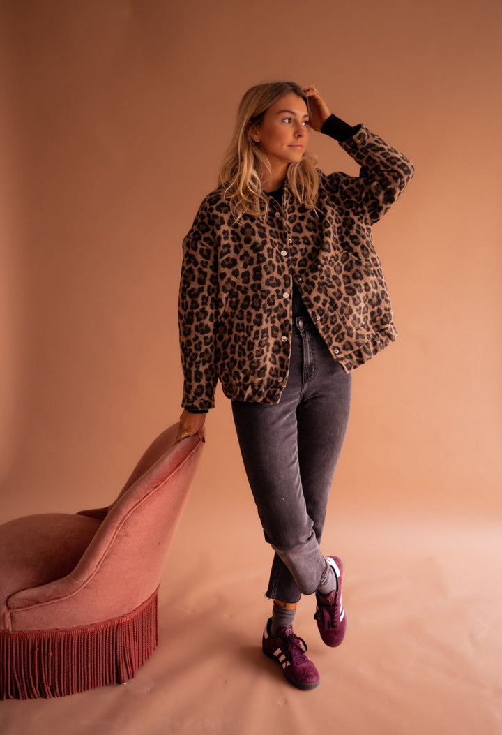 Leopard Design Cozy Jacket