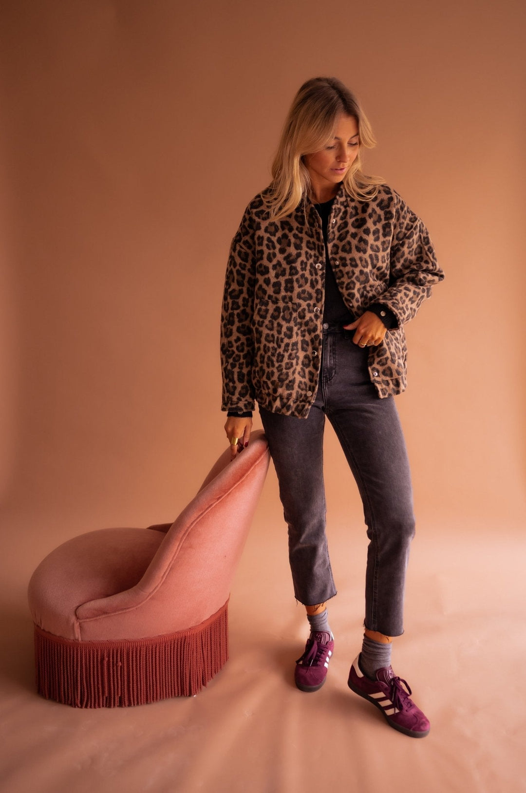 Leopard Design Cozy Jacket