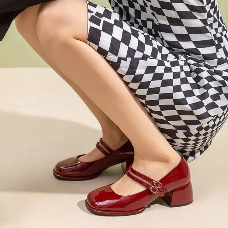 Vintage Chunky Heel Shoes