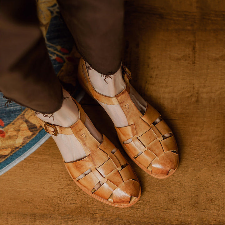 Retro Buckle Shoes