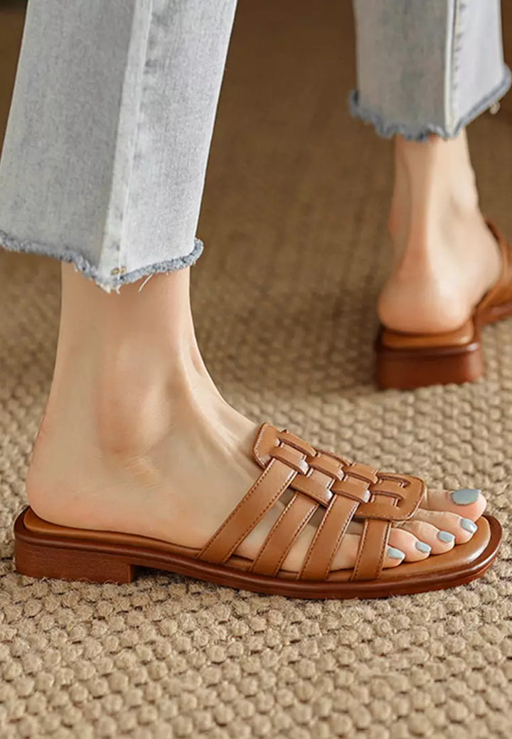 Cross Hollow-out Flats