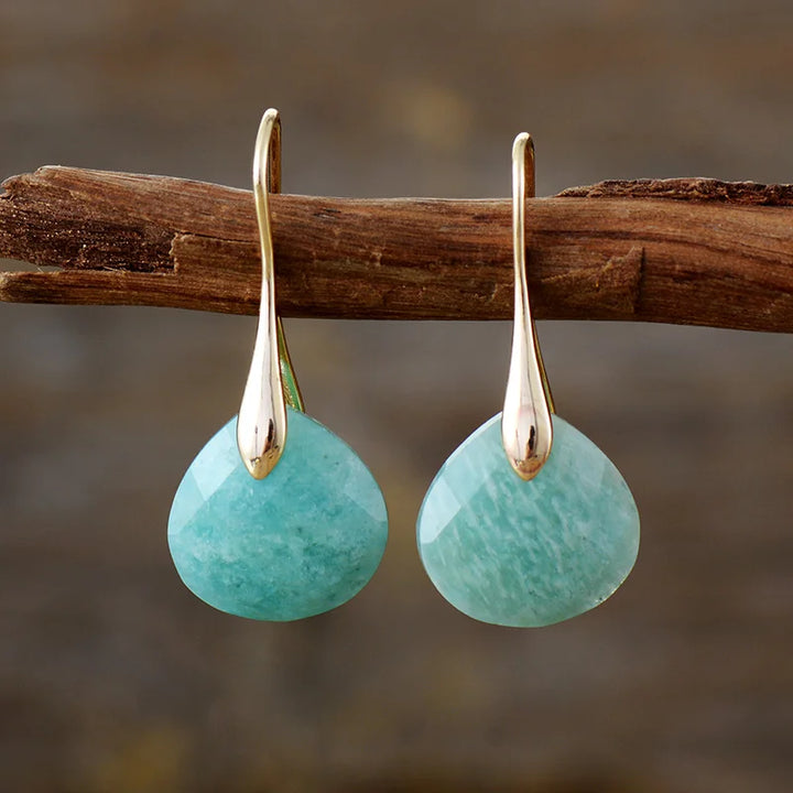 Ocean Gold Drop Earrings
