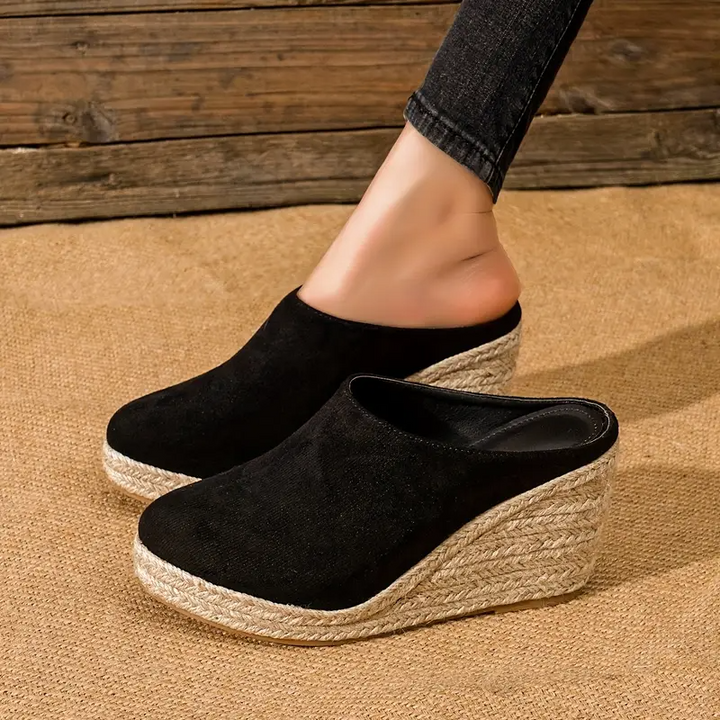 High Wedge Mules