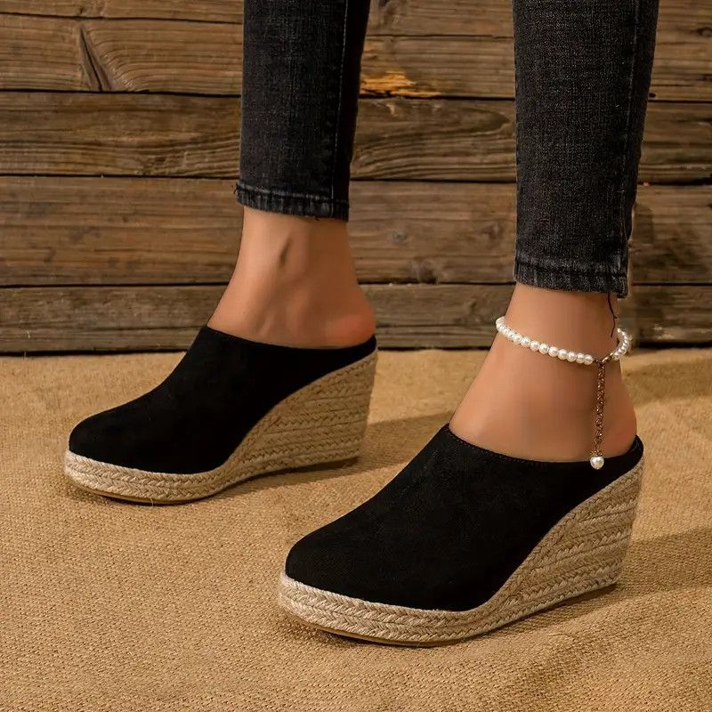 High Wedge Mules